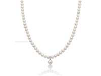 Collana Miluna Donna COLLANE PERLE BOULE E FANTASIA in Oro bianco Perla PCL5528V - PCL5528V